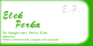 elek perka business card